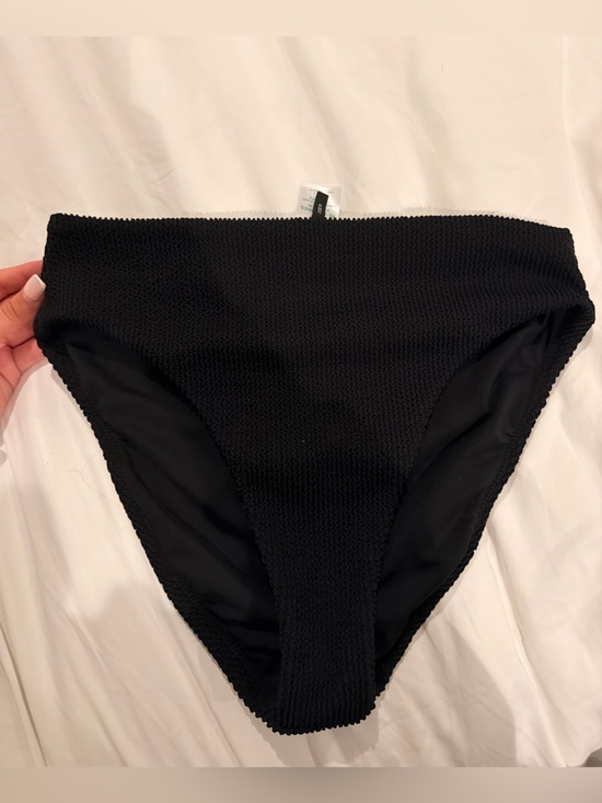 J. Crew Other - JCrew High-Waist Black Textured Bikini Bottoms